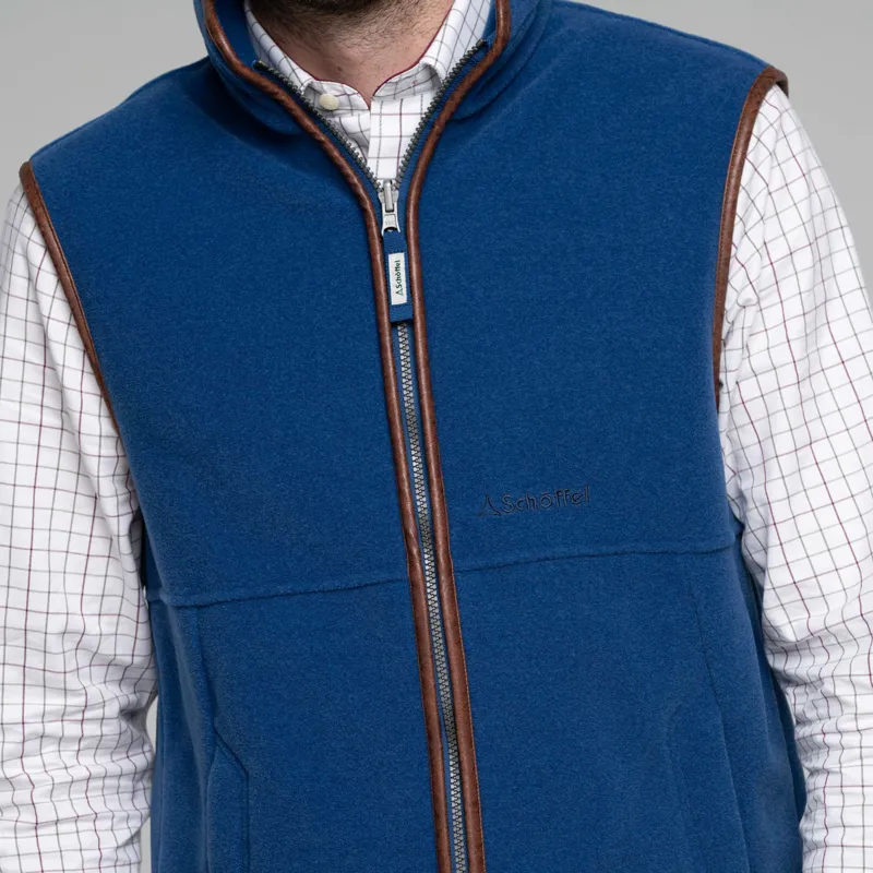 Schoffel Oakham Fleece Gilet Cobalt Blue-4